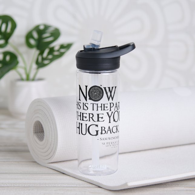 Supernatürliches Zitat zum Zurückdrängen Trinkflasche (Yoga)