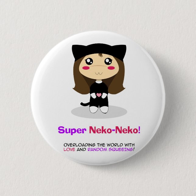 SuperNeko-Neko Button (Vorderseite)