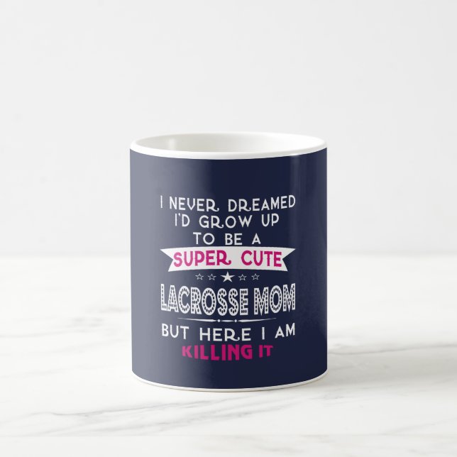 SUPERniedliches EINE LACROSSE-MAMA Kaffeetasse (Mittel)