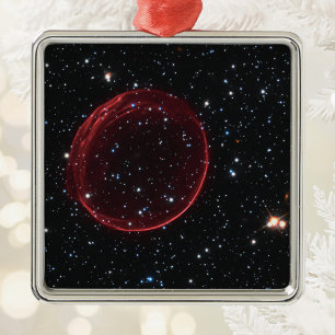 Supernova-Blasen-Foto Ornament Aus Metall
