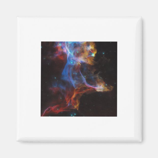 Supernova bleibt der Schleiernebelsticker Magnet (Vorne)