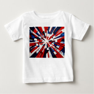 Supernova Pop – Abstrakte geometrische Explosion Baby T-shirt