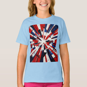 Supernova Pop – Abstrakte geometrische Explosion T-Shirt