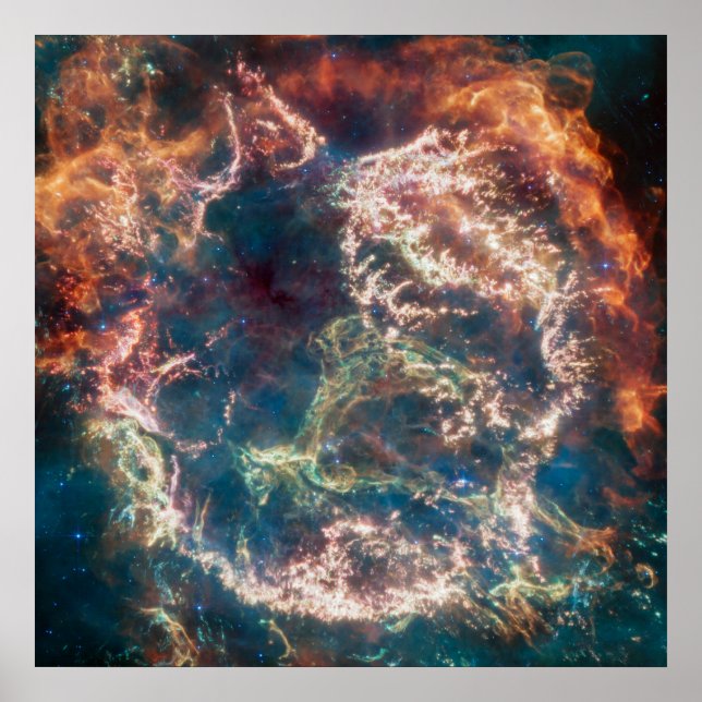 Supernova Remnant Cassiopeia A. Poster (Vorne)
