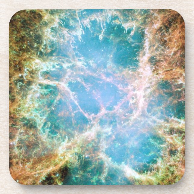 Supernova Remnposition im Krabbennebel Getränkeuntersetzer (Vorderseite)
