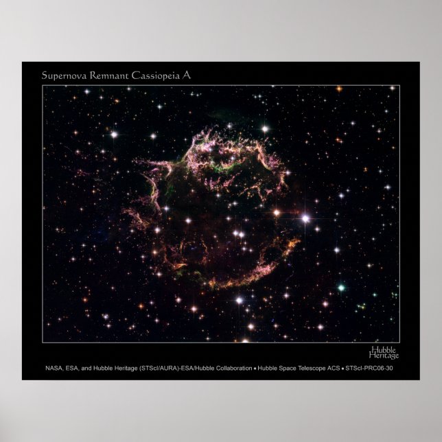 SupernovaRemnantCassiopeiaA-2006-30 Poster (Vorne)