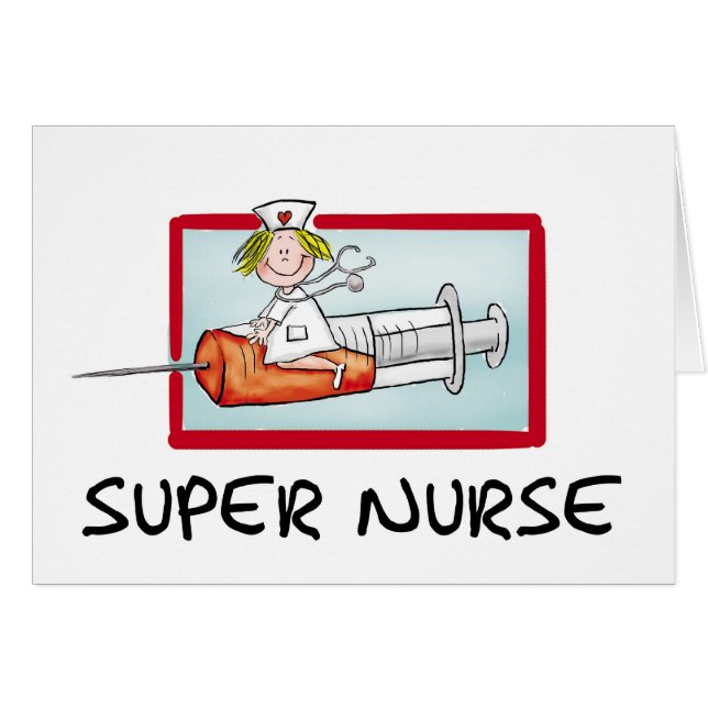 supernurse - infirmière humoristique de bande (Devant horizontal)