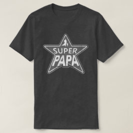 Superpapa-Grau T-Shirt