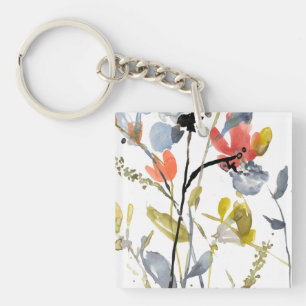 Superposition de fleurs - Aquarelle Fleurs et tige