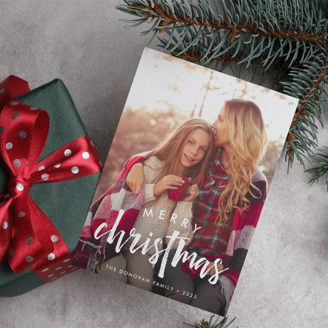 Superposition esquissée | Carte photo de vacances (Créateur téléchargé)