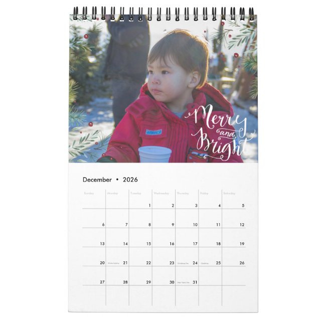 Superposition saisonnière amusante | Calendrier pe (Dec 2026)