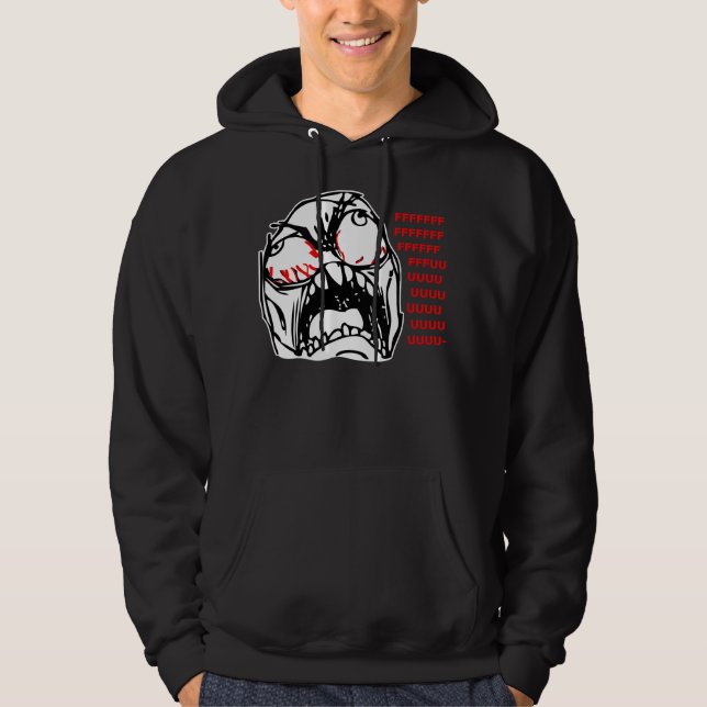 Superrasereigesicht meme rofl hoodie (Vorderseite)