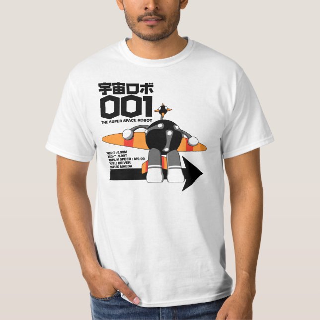 Superraum-Roboter 001 T-Shirt (Vorderseite)