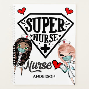 Superschwester Superheld DIY-Bezeichnung Typografi Planer