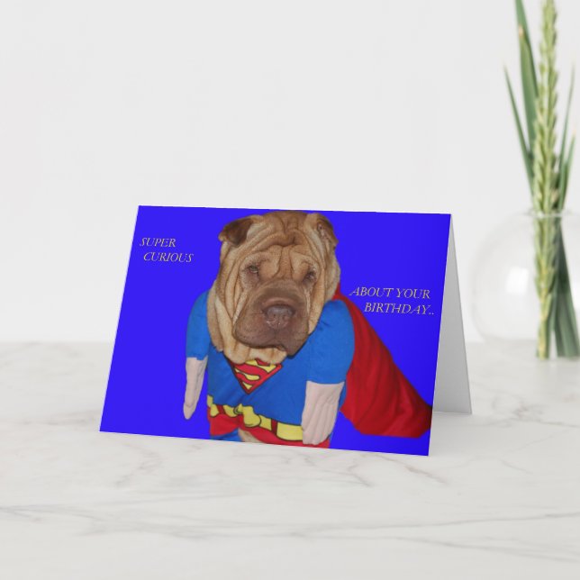 SuperShar Pei Karte (Vorderseite)