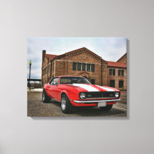 Supersport 1968 chevy camaro leinwanddruck