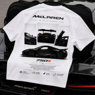 Supersportwagen-Grafikdruck T-Shirt