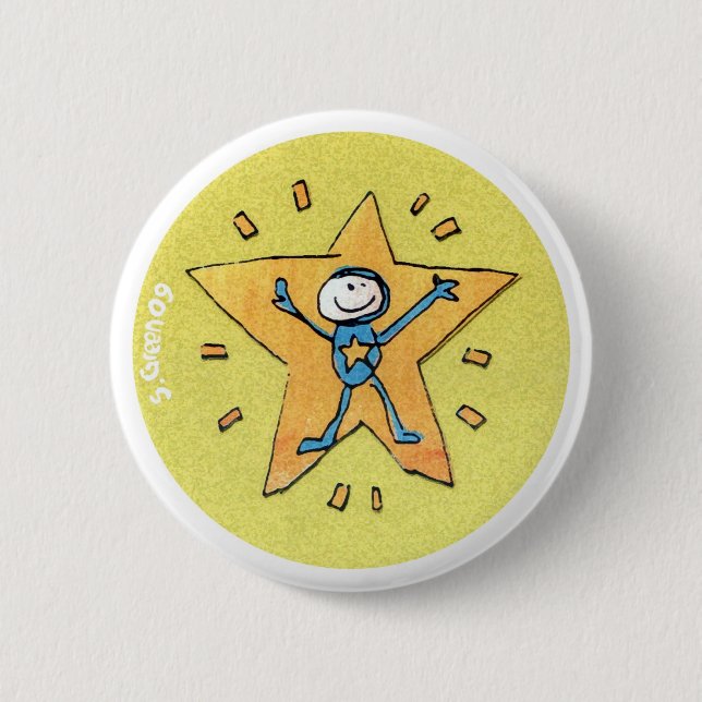 Superstar-Abzeichen Button (Vorderseite)