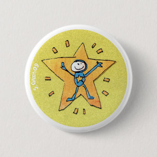 Superstar-Abzeichen Button