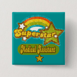 Superstar-Assistenzarzt Button