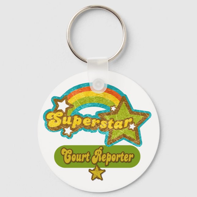 Superstar Court Reporter Schlüsselanhänger (Vorderseite)