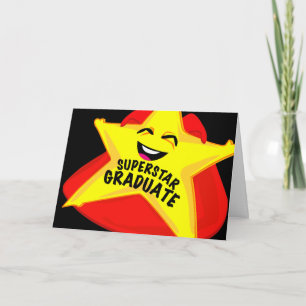 superstar grad humorvollen Abschluss Karte! Karte