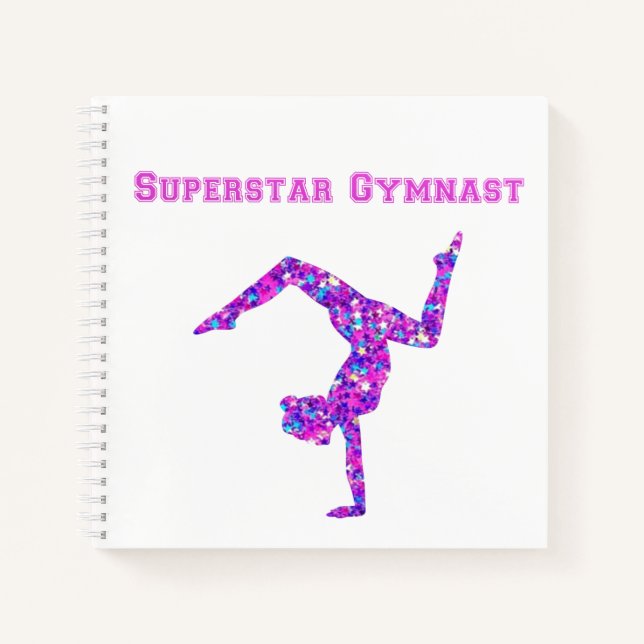 Superstar Gymnast Spiral Notebook Notizbuch (Vorderseite)