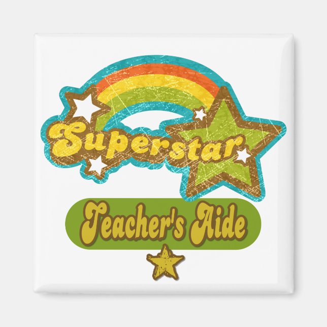 Superstar Lehrerin Aide Magnet (Vorne)