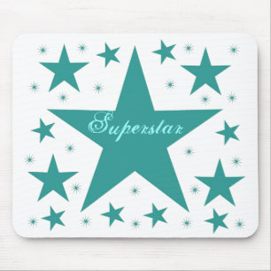Superstar Mousepad, Aquamarin Mousepad