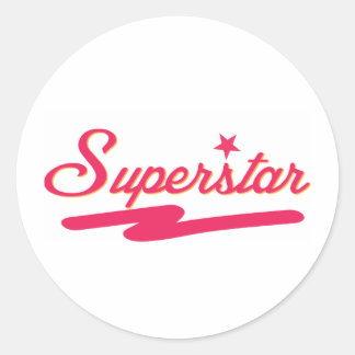 Superstar Runder Aufkleber
