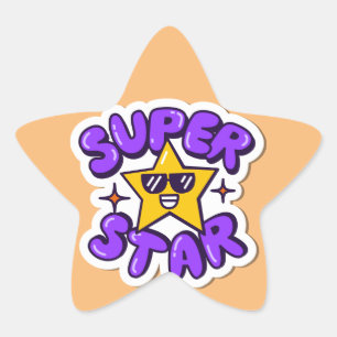 Superstar Stern-Aufkleber