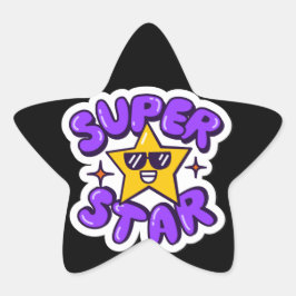 Superstar Stern-Aufkleber