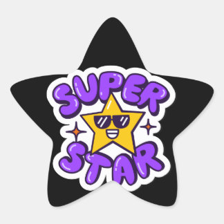 Superstar Stern-Aufkleber