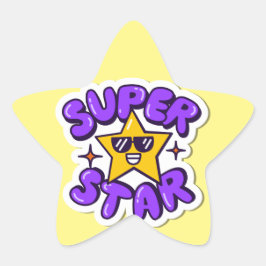 Superstar Stern-Aufkleber