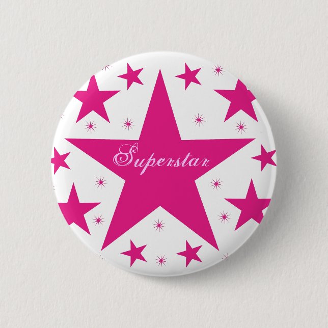 Superstar-Taste, rosa Button (Vorderseite)
