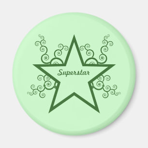 Superstar Wirbel Magnet, Forest Green Magnet
