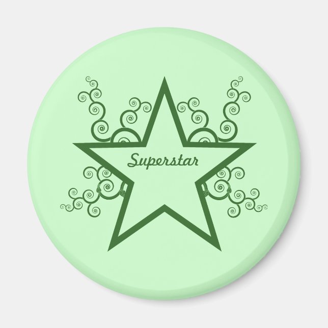 Superstar Wirbel Magnet, Forest Green Magnet (Vorne)