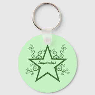 Superstar Wirbel Schlüsselanhänger, Forest Green Schlüsselanhänger