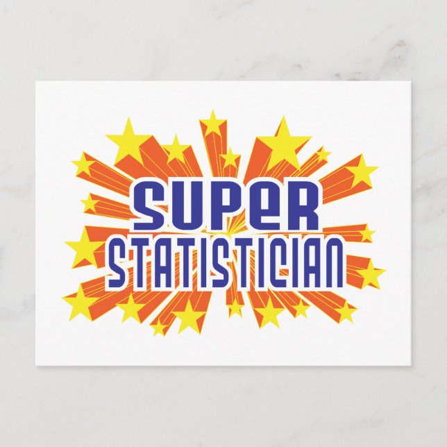 Superstatistiker Postkarte (Vorderseite)
