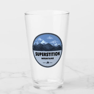 Superstiative Berge Arizona Camping Glas