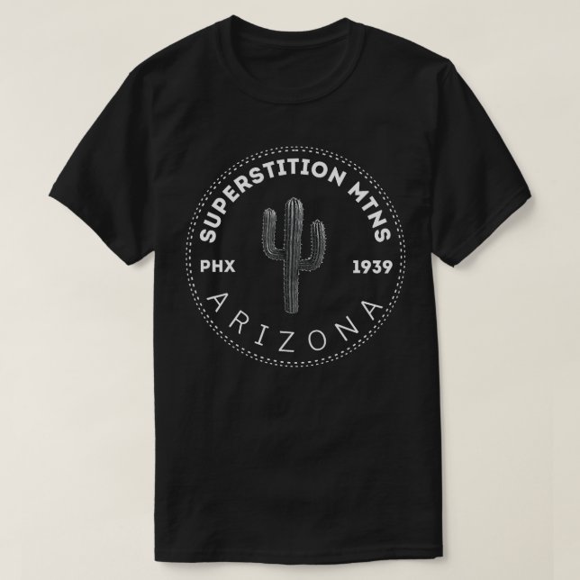 Superstil Berge Phoenix Arizona Wandern T-Shirt (Design vorne)