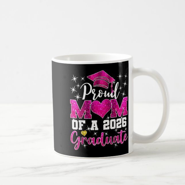 Superstolze Mutter des Abiturienten 2026 Abschluss Kaffeetasse (Rechts)