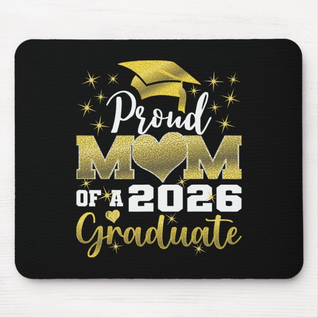 Superstolze Mutter des Absolventen der Abschlusskl Mousepad (Vorne)