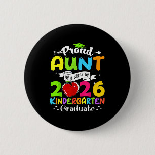 Superstolze Tante des Absolventen von 2026, großar Button