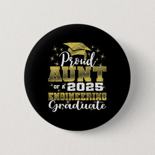 Superstolze Tante des Ingenieurabsolventen 2025 Fa Button