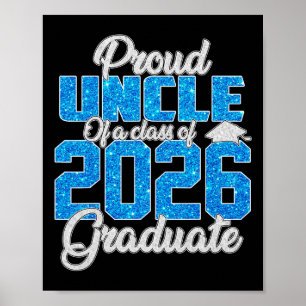 Superstolzer Onkel eines Absolventen von 2026 T-Sh Poster