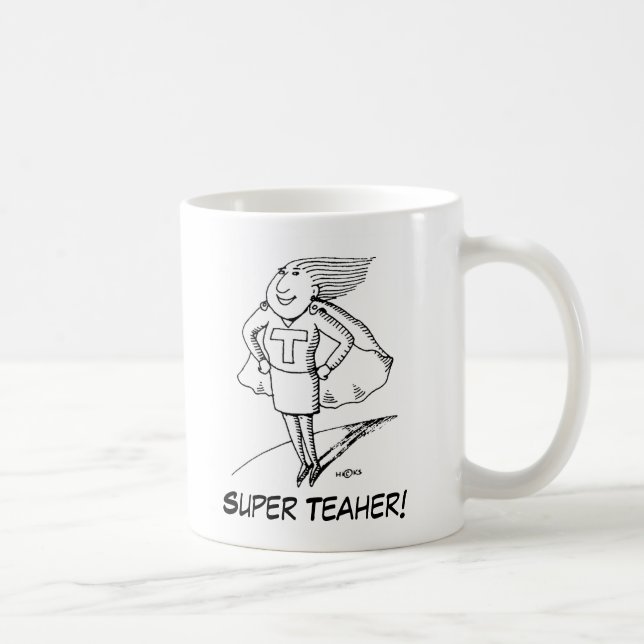 superteacher, SuperTeaher! , Superlehrer Moto… Kaffeetasse (Rechts)