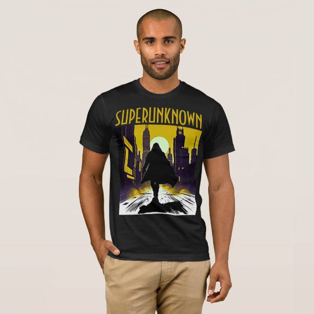 Superunbekannter Retro-Sci-Fi-T - Shirt (Vorne ganz)
