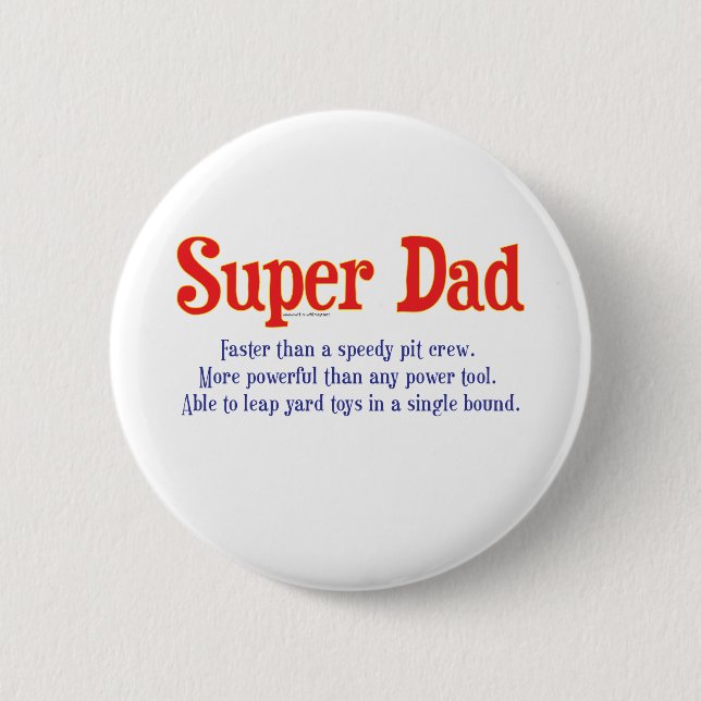 SuperVater mit SuperPower-T - Shirts und Button (Vorderseite)