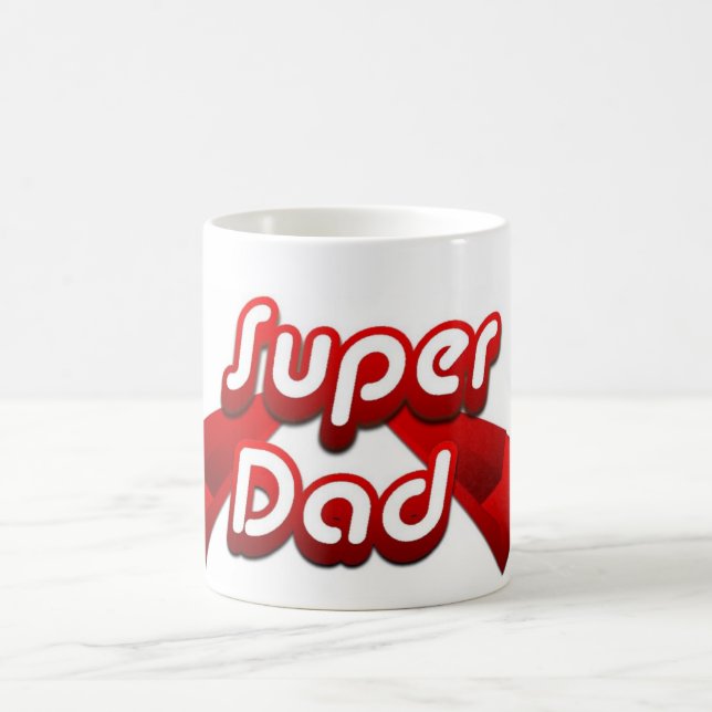 SuperVater-Rot-Tasse Kaffeetasse (Mittel)